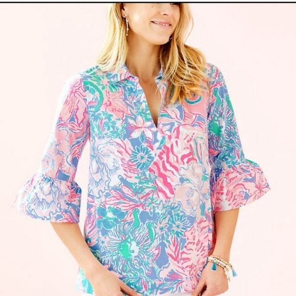 Lilly Pulitzer Tops - EUC Lilly Pulitzer Ginger Top Size Large